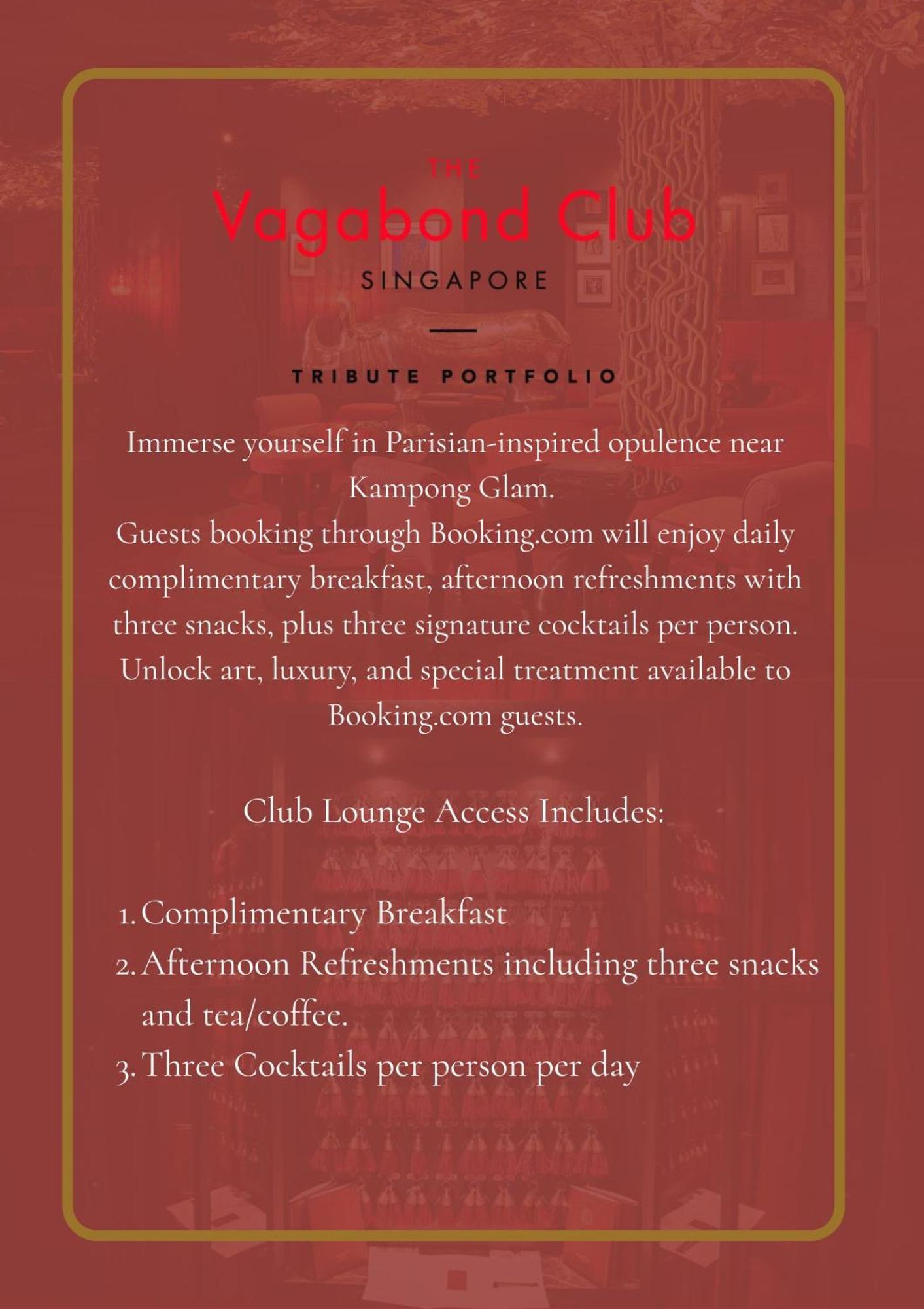 The Vagabond Club, A Tribute Portfolio Hotel Singapour Extérieur photo